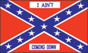 [Confederate I Ain't Coming Down Flag]
