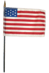 U.S. 13 Star Yorktown Bauman Desk Flag