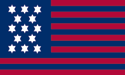[U.S. 13 Star Yorktown Simcoe Flag]