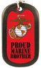 [Marine Corps Proud Brother Dog Tag]