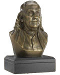[Benjamin Franklin Bust Sculpture]