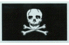 Jolly Roger reflective flag decal