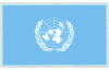 U.N. reflective flag decal