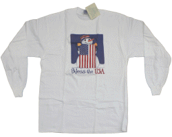 Bless The USA Snowman Tee Shirt