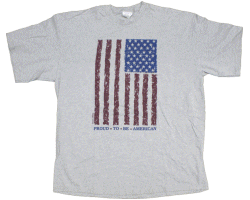 Proud To Be American (Flag) Tee Shirt