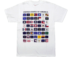 State Flags Design No. 2 Tee Shirt