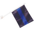 Thin Blue Line Car Flag