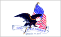 [God Bless America Eagle Flag]