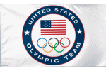 Olympic Team Circle 3x5' Flag