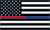 Thin Red/Blue Line Flag U.S.