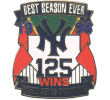 [Yankees 1998 World Series 125 Wins Pin]
