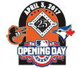 2017 Orioles Opening Day pin