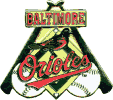 Orioles Bats/Balls pin