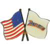 US/Padres flag pin