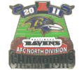 Ravens 2011 AFC North Champs Pin