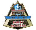 Barry Sanders Hall of Fame Pin