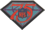 NFL 75th Anniversary pin