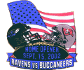 2002 Ravens Home Opener Flag pin