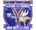 2001 Baltimore Ravens 1st Monday Night Game Pin