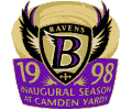 Ravens 1998 Inaugural Season Camden Yards Pin