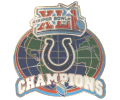 Super Bowl 41 Champs Globe Pin