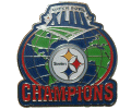 Steelers SB43 Champs Globe Pin