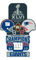 Super Bowl 46 XL Champion Giants Trophy Pin