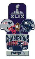 Super Bowl 49 XL Champion Patriots Trophy Pin