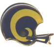 Rams Helmet Pin