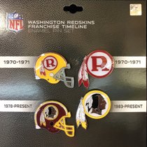 Redskins Franchise Timeline 4-Pin Set