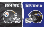 [House Divided Ravens - Steelers flag]