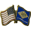 [U.S. & Delaware Flag Pin]