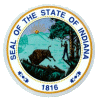 [Indiana State Seal Reflective Decal]