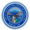 [Nebraska State Seal Reflective Decal]