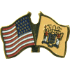 [U.S. & New Jersey Flag Pin]