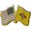[U.S. & New Mexico Flag Pin]