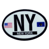[New York Oval Reflective Decal]