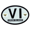 [Virgin Islands Oval Reflective Decal]