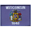 [Wisconsin Flag Patch]