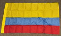 3x5' Colombia flag with sleeve