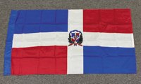 3x5' Dominican Republic flag with sleeve