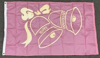 3x5' Happy Anniversary Bells nylon flag