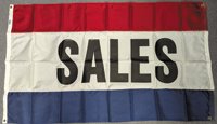 SALES nylon flag with grommets in four corners