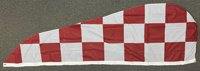 10' Red/White Checkered Feather flag