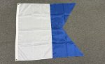 Signal Code Alpha cotton flag 