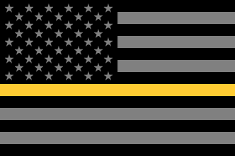 [Thin Yellow Line flag]