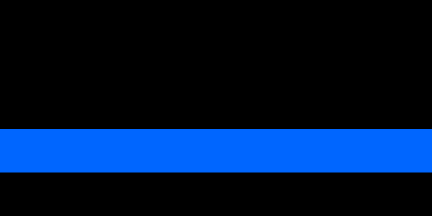 [Thin Blue Line flag]