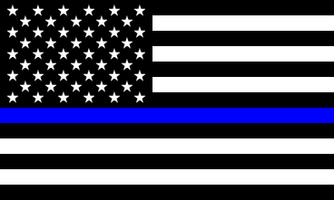 [Thin Blue Line U.S. flag]