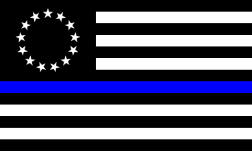 [Thin Blue Line U.S. flag]