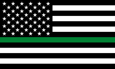 [Thin Green Line flag]